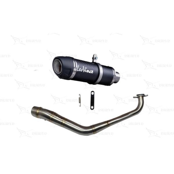 Leovince Knalpot Racing Fullsystem Yamaha XMAX with Drake Header Stainless Original