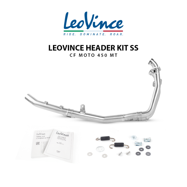 Header Kit Stainless Leovince Leheran Knalpot CF Motor 450 Original