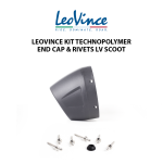 Leovince Cover Knalpot End Cap Cup + Rivets Silencer Lv Scoot 205756VMR