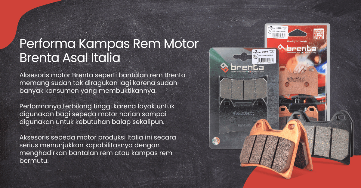 Begini Performa Bantalan / Kampas Rem Motor Brenta Italia