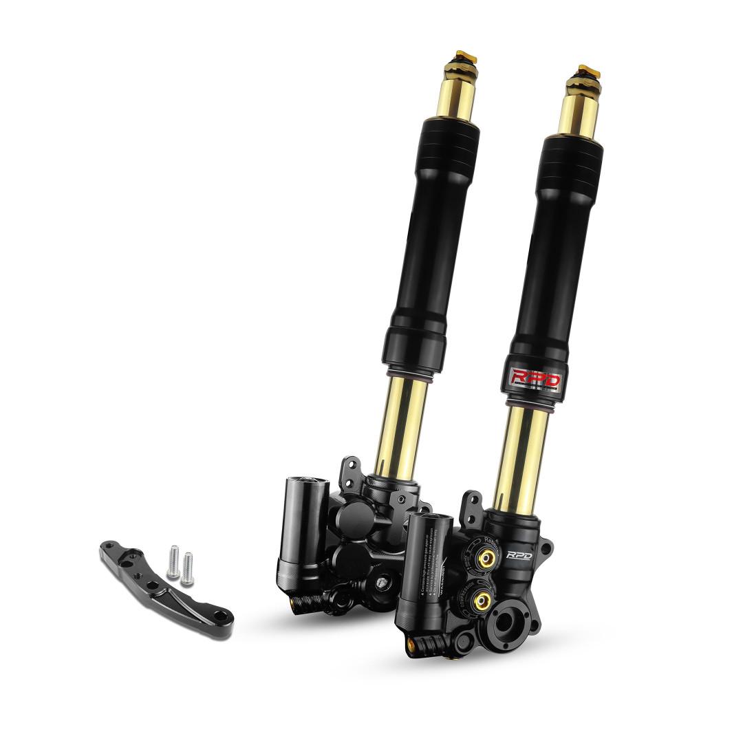 Shock Depan Up Side Down RPD Aerox Kaliper Axial 2P Disc 230mm With Bracket