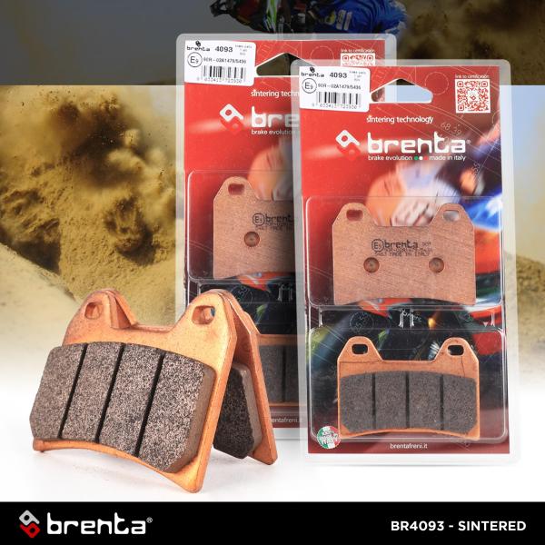Kampas Rem Sintered Brenta Brembo 4 Piston 2 Pin BR4093