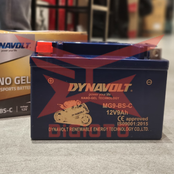 Aki Motor Dynavolt Nano Gel MG9-BS-C Pulsar 180 200 Thunder 125 250