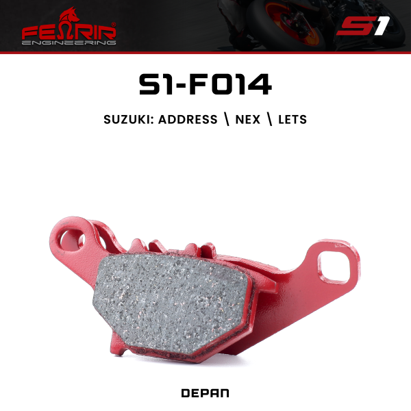 Kampas Rem Depan Fenrir Address Nex Lets S1-F014