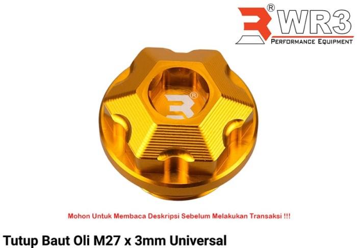Tutup Oli WR3 M27X3.0 Oil Cap Variasi Motor