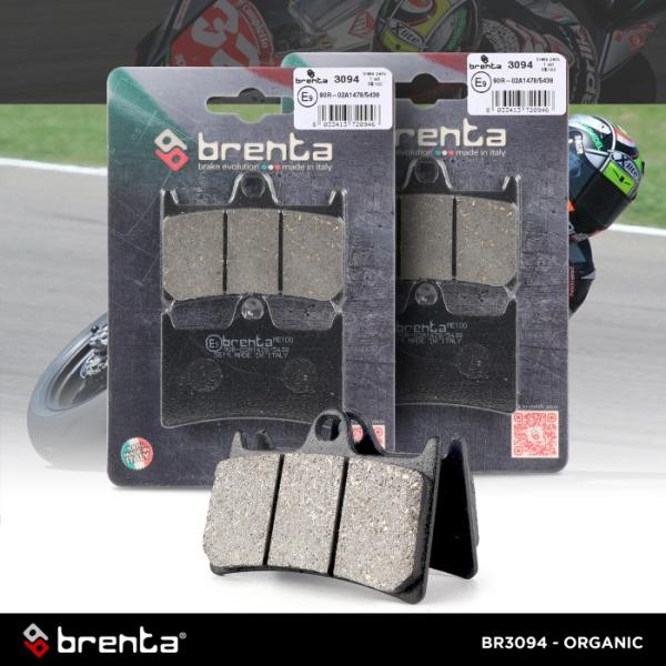 Kampas Rem Organik Brenta TMAX/R6/R1M Depan BR3094