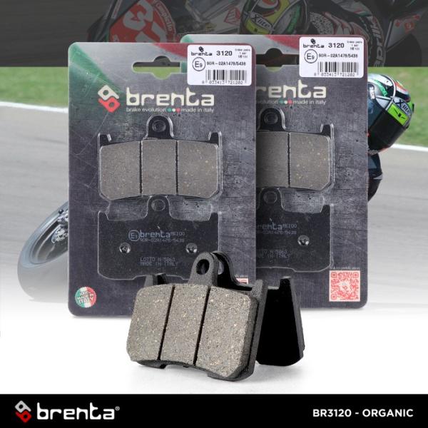Kampas Rem Organik Brenta Z800/Z900 Depan BR3120