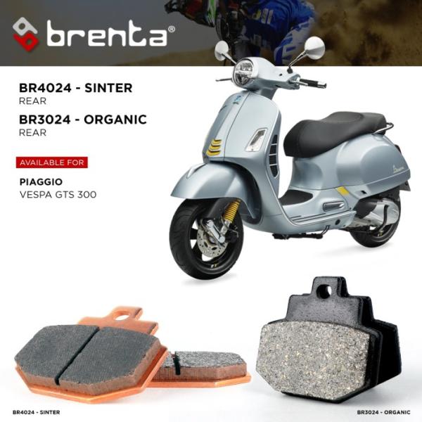 Kampas Rem Sintered Brenta GTS 300 Belakang BR4024