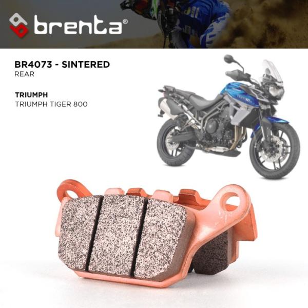 Kampas Rem Sintered Brenta Triumph Tiger800 Belakang BR4073