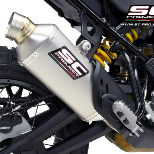 SC Project Slip On Rally Raid Titanium Ducati Desert-X '22-'23
