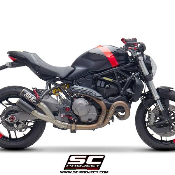 SC Project Slip Twin On CRT Carbon Ducati Monster 821 '18-'20