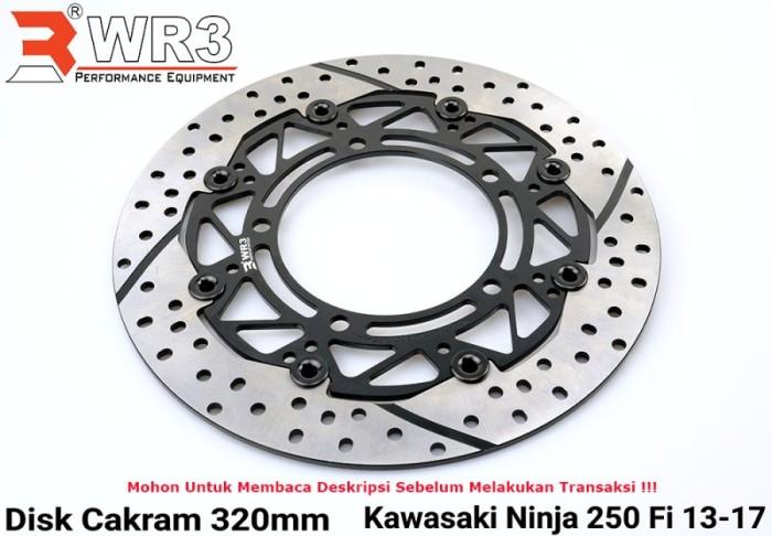 Piringan Cakram WR3 Ninja 250FI Old 320mm Discbrake Full Floating