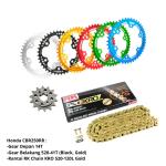 Paket Gear Gir Set Depan Belakang Rantai Honda CBR250RR CBR 250RR Ukuran Standar