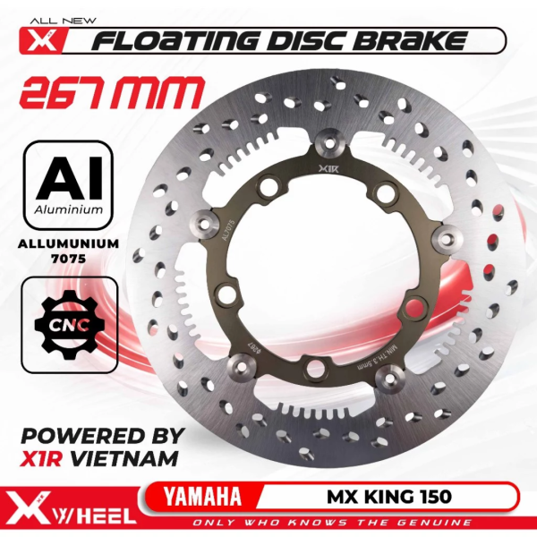 Discbrake Cakram Semi Floating XWheel Mx King 150 267mm Piringan Cakram Depan Disc Lebar
