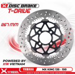 Discbrake Cakram Full Floating XWheel T-Drive Mx King 150 267mm Piringan Cakram Depan