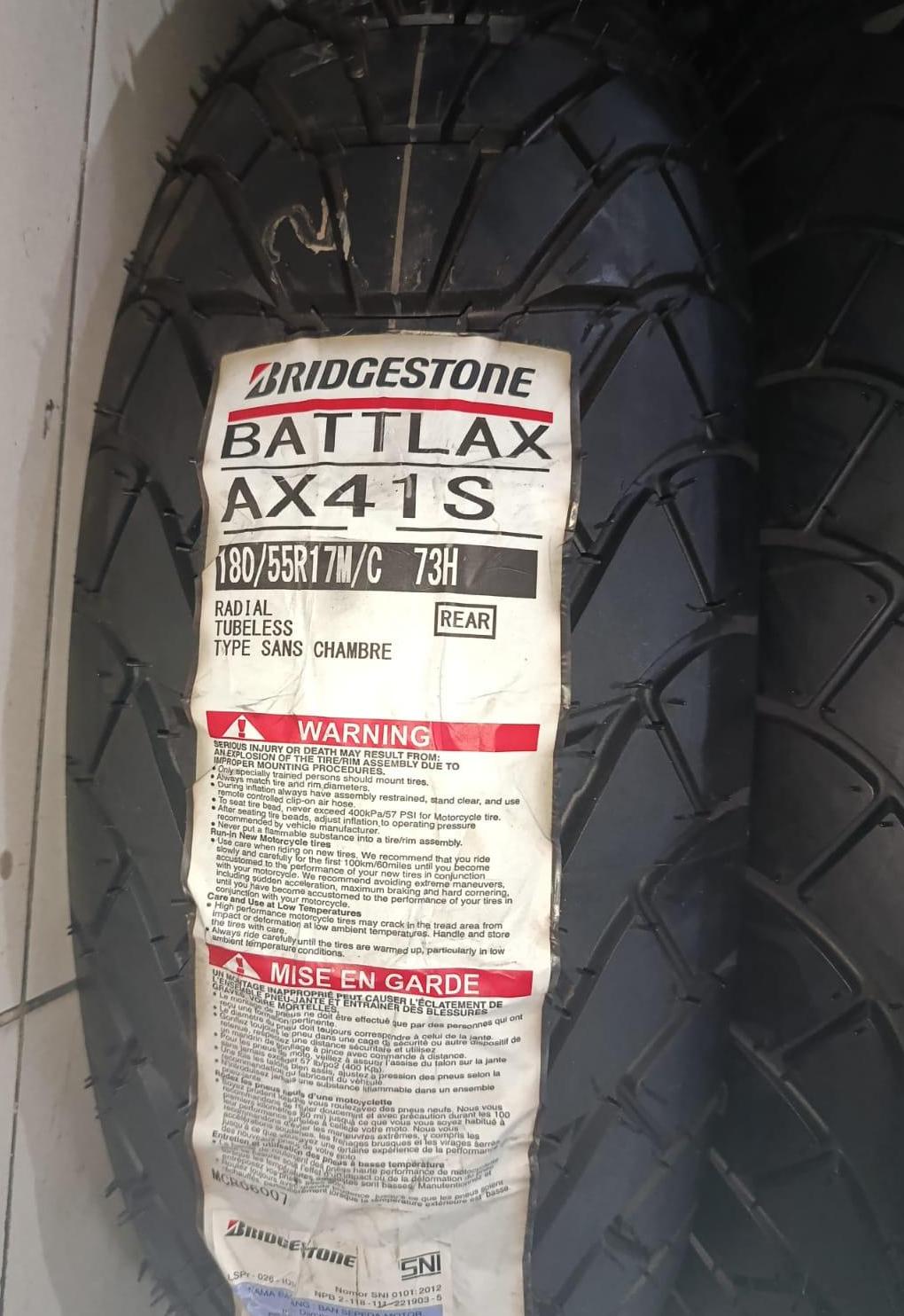 Ban Motor Battlax AX41S 180/55-17 120/70-17 160/60-15 Adventure Cross Scrambler